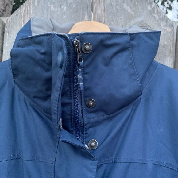 L.L. BEAN Jacket Sz SM Blue Baxter State Parka Goose Down Faux Fur Hood - Picture 16 of 16